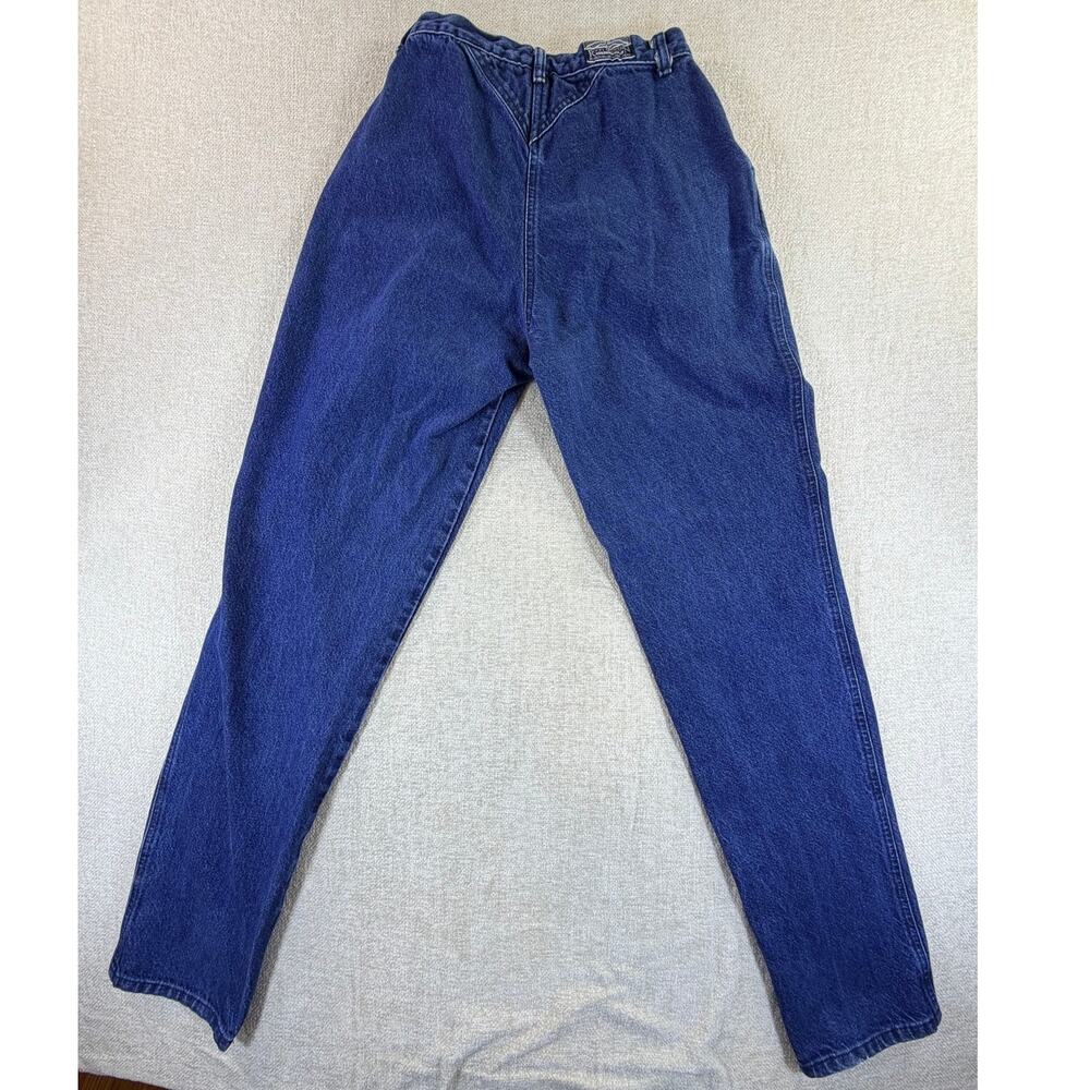 Rockies Women's Blue 26x36 SilverTab Straight Leg Western Denim Jeans Vintage - Picture 2 of 11
